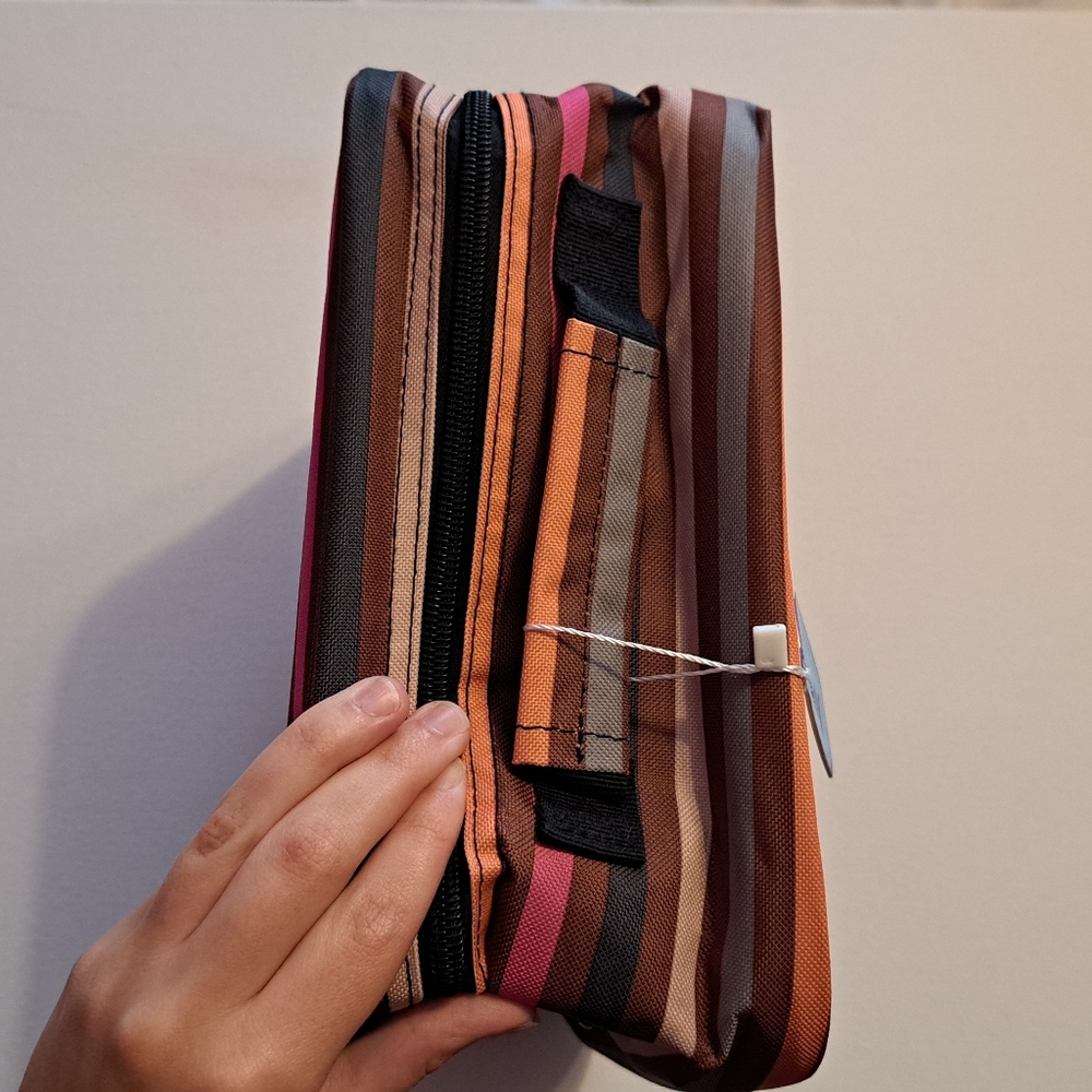 NWT Kosox Colorful Striped Lunch Bag with Handle - Picture 4 of 6